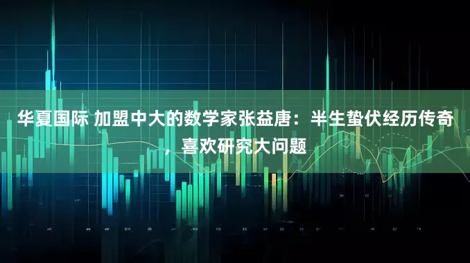 华夏国际 加盟中大的数学家张益唐：半生蛰伏经历传奇，喜欢研究大问题