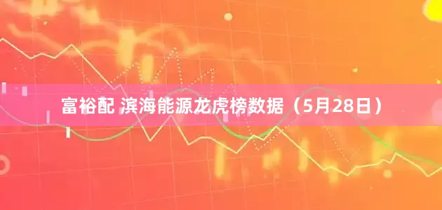 富裕配 滨海能源龙虎榜数据（5月28日）